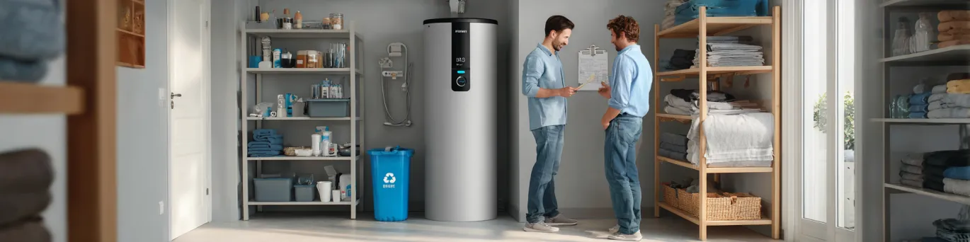 Ballon d'eau chaude économique permettant de réduire la consommation énergétique et les factures mensuelles