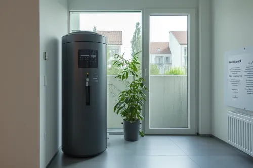 Ballon thermodynamique captant les calories de l'air pour chauffer l'eau, solution écoénergétique révolutionnaire