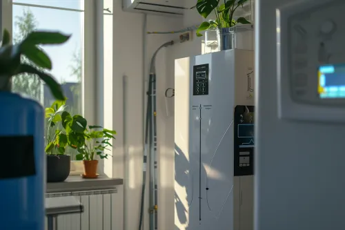 Schéma du fonctionnement d'un chauffe-eau thermodynamique captant les calories de l'air pour chauffer l'eau